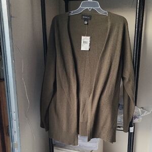 Olive GreenCASHMERE CARDIGAN sweater, From NORDSTROM, brand New